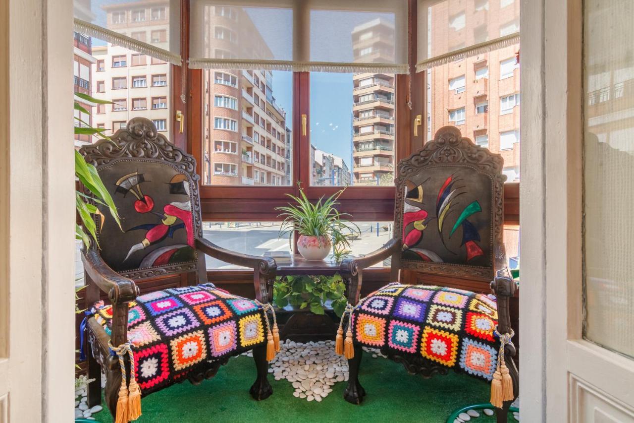 Amplio Y Elegante Con Diseno Vintage Apartment Portugalete Exterior photo